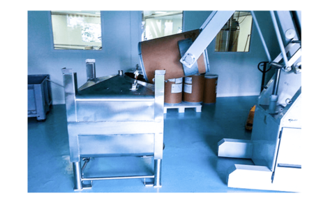 Trémie de granules witepsol