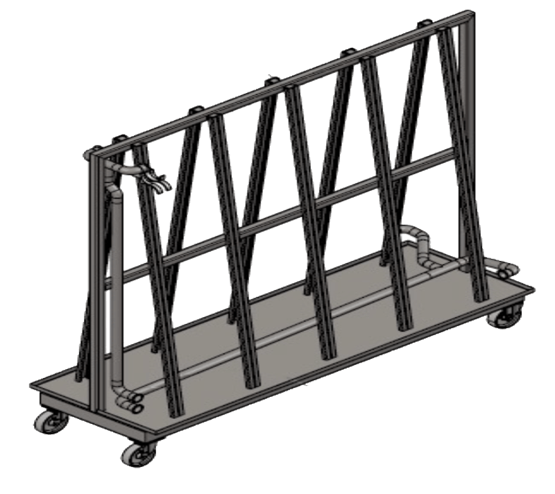 Support-flexible-chariot-min Support flexible mobile sur chariot