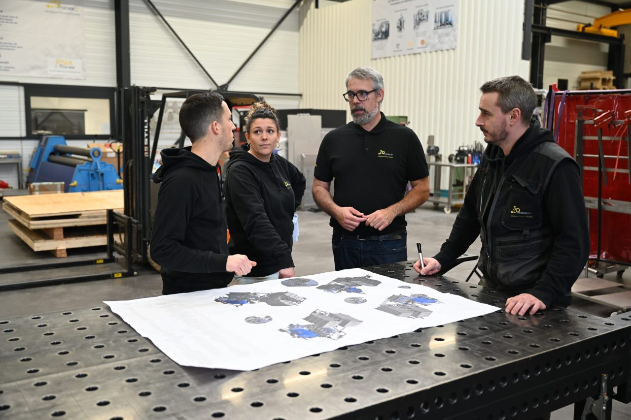 ADN BON SENS & GOUT DU CHALLENGE plan skid fabrication nep alcool 3D PROCESS cosmétique